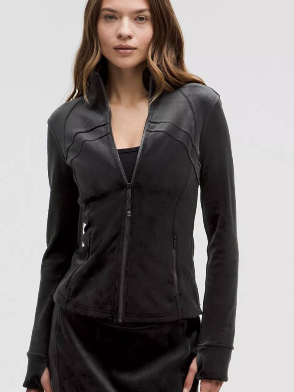 Lululemon Define Jacket in Black Velvet-Size 2